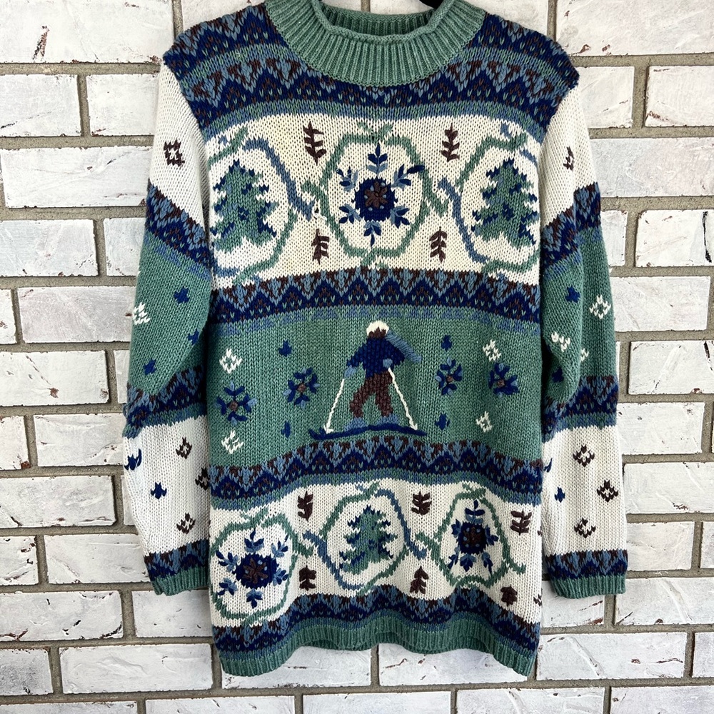 NorthCrest | Vintage Ski Themed Sweater